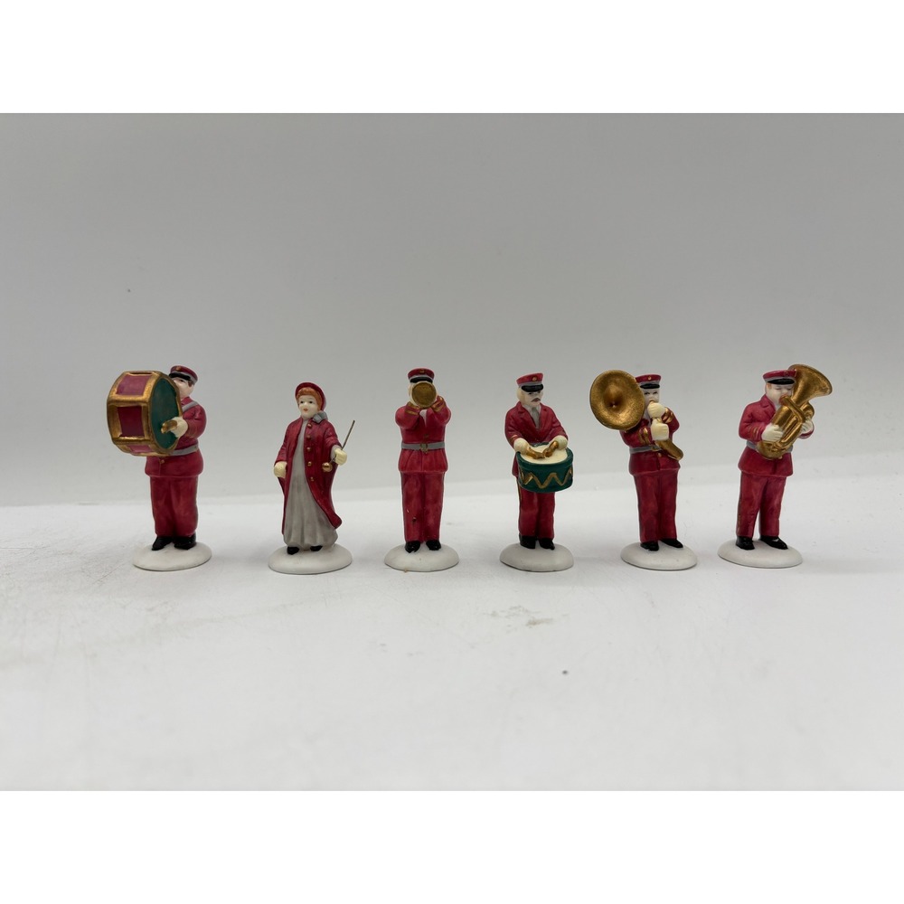 Department 56 1988 Vintage Heritage Village Salvation Army Band Set of 6 5985-4